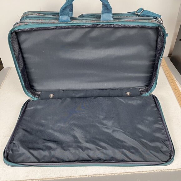 Vintage SAMSONITE PROFILE TAPESTRY (1992) Carry-On Weekender Multi Compartment - Picture 7 of 10